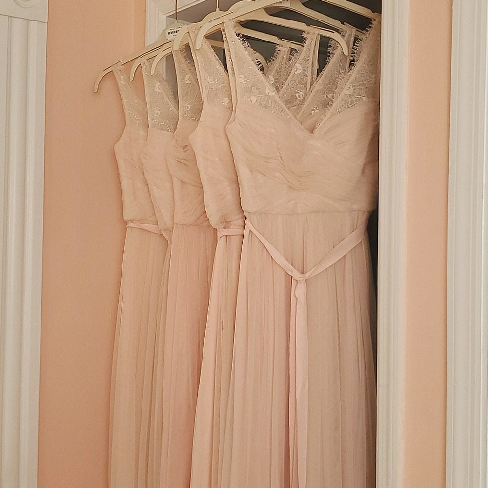 Hitherto Fleur bridesmaid dress blush pink NWOT